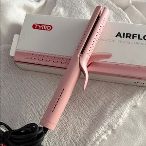 Pink Airflow Hair Curler and Straightener